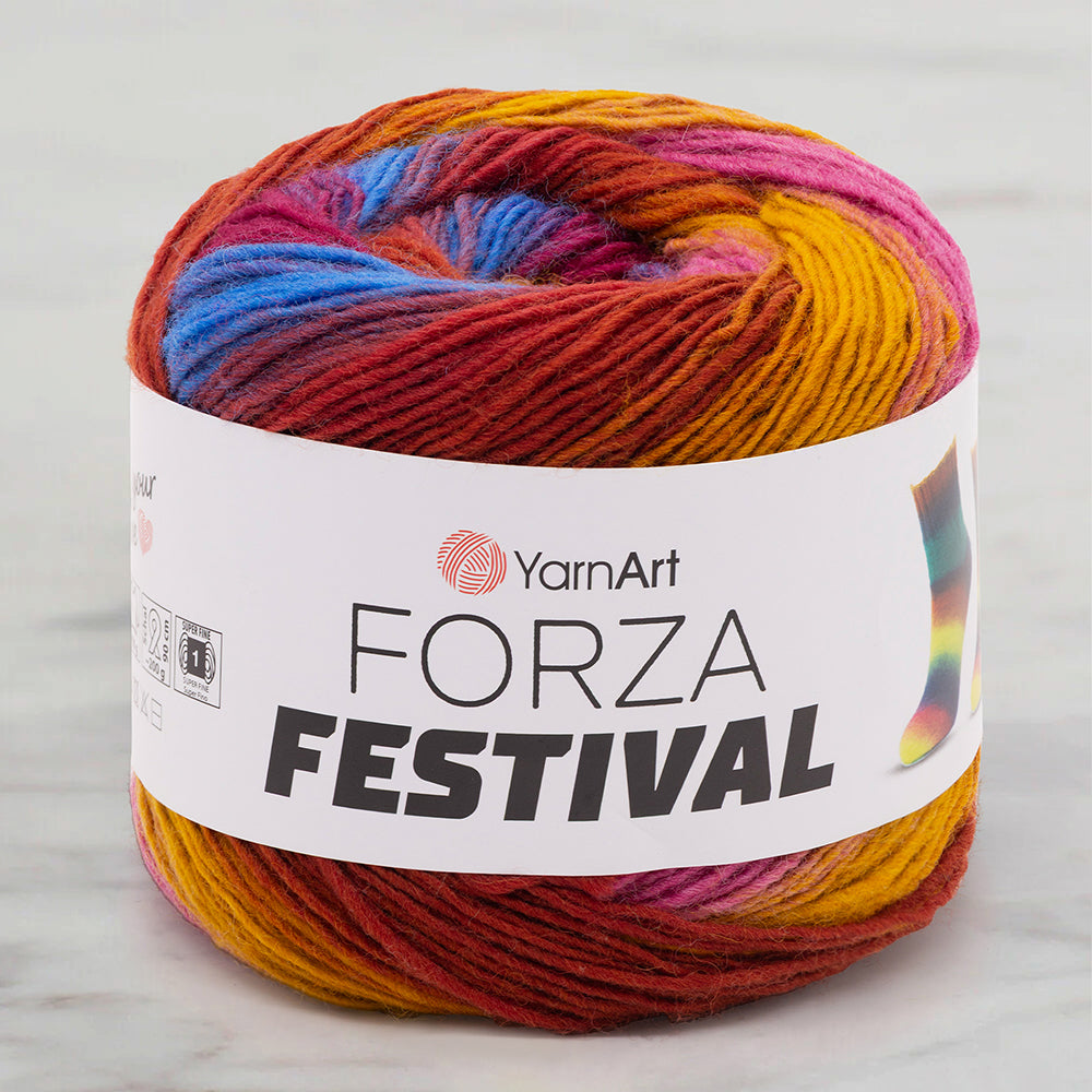 Yarnart Forza Festival Ebruli El Örgü İpi - 2906